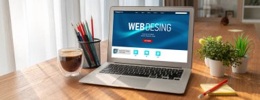 Web sitesi tasarım yazılımı çevrimiçi perakende ticaret ve e-ticaret için model şablonu sağlar