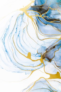 Marble ink abstract art from meticulous original painting abstract background . Painting was painted on high quality paper texture to create smooth marble background pattern of ombre alcohol ink .