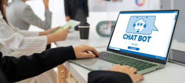 Müşteri sorularına otomatik olarak cevap veren mod çevrimiçi iş için Chatbot yazılım uygulaması