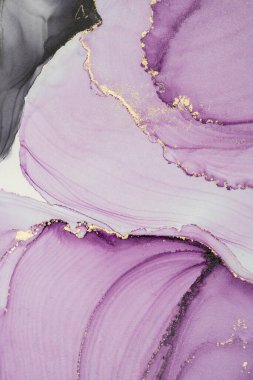 Mermer mürekkep soyut sanatının orijinal resmi. Örnek bir orjinal tablodan yüksek çözünürlüklü fotoğraf. Karargah kağıt dokusuna pürüzsüz mermer desen oluşturmak için soyut resim yapıldı.