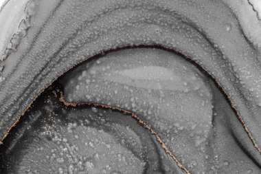 Mermer mürekkep soyut sanatının orijinal resmi. Örnek bir orjinal tablodan yüksek çözünürlüklü fotoğraf. Karargah kağıt dokusuna pürüzsüz mermer desen oluşturmak için soyut resim yapıldı.