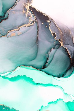 Marble ink abstract art from meticulous original painting abstract background . Painting was painted on high quality paper texture to create smooth marble background pattern of ombre alcohol ink .