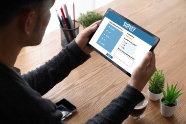 İnternet ağındaki mod dijital bilgi toplama için çevrimiçi anket formu