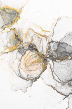 Marble ink abstract art from meticulous original painting abstract background . Painting was painted on high quality paper texture to create smooth marble background pattern of ombre alcohol ink .