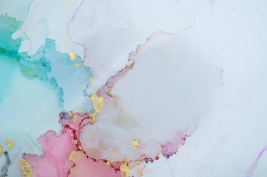 Mermer mürekkep soyut sanatının orijinal resmi. Örnek bir orjinal tablodan yüksek çözünürlüklü fotoğraf. Karargah kağıt dokusuna pürüzsüz mermer desen oluşturmak için soyut resim yapıldı.