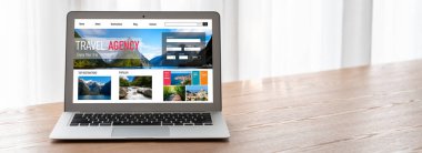 Model arama ve seyahat planlama için internet sitesi uçuş, otel ve tur rezervasyonları için anlaşma ve paket sunuyor