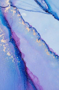 Mermer mürekkep soyut sanatının orijinal resmi. Örnek bir orjinal tablodan yüksek çözünürlüklü fotoğraf. Karargah kağıt dokusuna pürüzsüz mermer desen oluşturmak için soyut resim yapıldı.