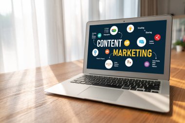 Mod çevrimiçi iş ve e-ticaret pazarlama stratejisi için içerik pazarlaması