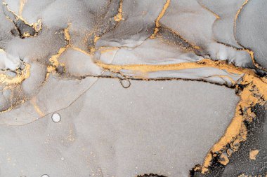 Mermer mürekkep soyut sanatının orijinal resmi. Örnek bir orjinal tablodan yüksek çözünürlüklü fotoğraf. Karargah kağıt dokusuna pürüzsüz mermer desen oluşturmak için soyut resim yapıldı.