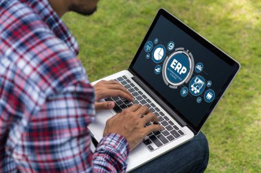 Pazarlama stratejisini planlamak için modern iş için ERP girişimi kaynak planlama yazılımı