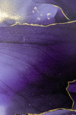 Mermer mürekkep soyut sanatının orijinal resmi. Örnek bir orjinal tablodan yüksek çözünürlüklü fotoğraf. Karargah kağıt dokusuna pürüzsüz mermer desen oluşturmak için soyut resim yapıldı.