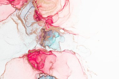 Marble ink abstract art from meticulous original painting abstract background . Painting was painted on high quality paper texture to create smooth marble background pattern of ombre alcohol ink .