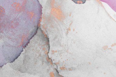 Mermer mürekkep soyut sanatının orijinal resmi. Örnek bir orjinal tablodan yüksek çözünürlüklü fotoğraf. Karargah kağıt dokusuna pürüzsüz mermer desen oluşturmak için soyut resim yapıldı.