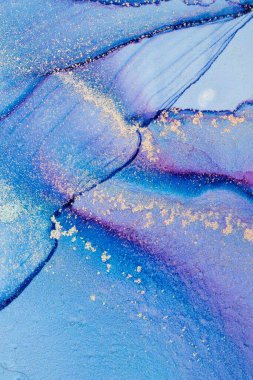 Mermer mürekkep soyut sanatının orijinal resmi. Örnek bir orjinal tablodan yüksek çözünürlüklü fotoğraf. Karargah kağıt dokusuna pürüzsüz mermer desen oluşturmak için soyut resim yapıldı.