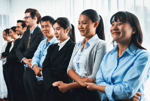 Modern Diversity Multicultural Company Business People Joining Hand Together Standing — Stock Photo, Image