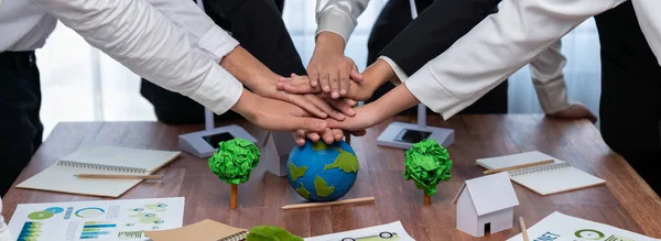 Group Business People Put Hand Stack Showing Synergy Corporate Cooperation — Stock Photo, Image