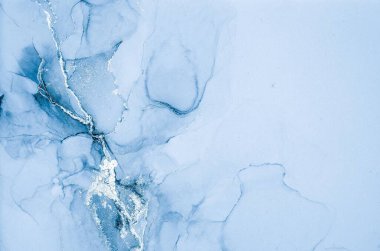 Mermer mürekkep soyut sanatının orijinal resmi. Örnek bir orjinal tablodan yüksek çözünürlüklü fotoğraf. Karargah kağıt dokusuna pürüzsüz mermer desen oluşturmak için soyut resim yapıldı.