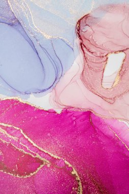 Mermer mürekkep soyut sanatının orijinal resmi. Örnek bir orjinal tablodan yüksek çözünürlüklü fotoğraf. Karargah kağıt dokusuna pürüzsüz mermer desen oluşturmak için soyut resim yapıldı.