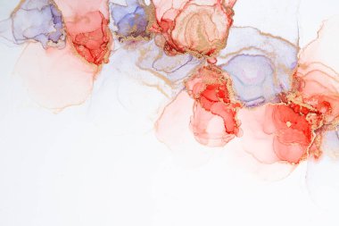 Marble ink abstract art from meticulous original painting abstract background . Painting was painted on high quality paper texture to create smooth marble background pattern of ombre alcohol ink .