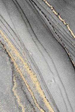 Mermer mürekkep soyut sanatının orijinal resmi. Örnek bir orjinal tablodan yüksek çözünürlüklü fotoğraf. Karargah kağıt dokusuna pürüzsüz mermer desen oluşturmak için soyut resim yapıldı.