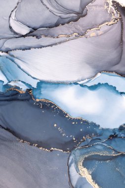 Marble ink abstract art from meticulous original painting abstract background . Painting was painted on high quality paper texture to create smooth marble background pattern of ombre alcohol ink .