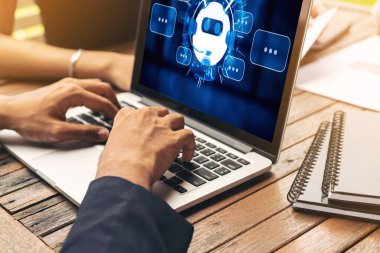 Müşteri sorularına otomatik olarak cevap veren mod çevrimiçi iş için Chatbot yazılım uygulaması