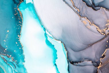 Marble ink abstract art from meticulous original painting abstract background . Painting was painted on high quality paper texture to create smooth marble background pattern of ombre alcohol ink .