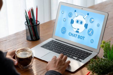 Müşteri sorularına otomatik olarak cevap veren mod çevrimiçi iş için Chatbot yazılım uygulaması