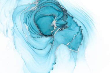 Marble ink abstract art from meticulous original painting abstract background . Painting was painted on high quality paper texture to create smooth marble background pattern of ombre alcohol ink .