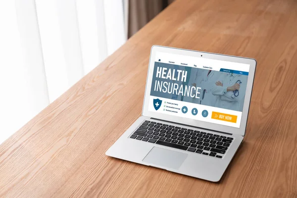 Kolay Form Doldurma Için Sağlık Sigortası Web Sitesi Mod Kayıt — Stok fotoğraf