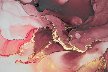 Mermer mürekkep soyut sanatının orijinal resmi. Örnek bir orjinal tablodan yüksek çözünürlüklü fotoğraf. Karargah kağıt dokusuna pürüzsüz mermer desen oluşturmak için soyut resim yapıldı.