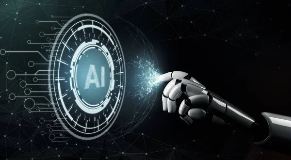 Representación Desarrollo Tecnología Robótica Futurista Inteligencia Artificial Concepto Aprendizaje Automático —  Fotos de Stock