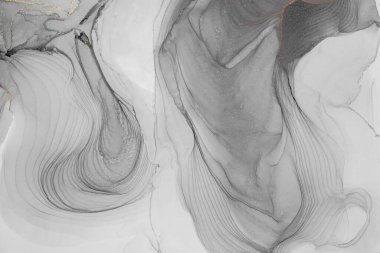 Mermer mürekkep soyut sanatının orijinal resmi. Örnek bir orjinal tablodan yüksek çözünürlüklü fotoğraf. Karargah kağıt dokusuna pürüzsüz mermer desen oluşturmak için soyut resim yapıldı.