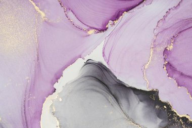 Mermer mürekkep soyut sanatının orijinal resmi. Örnek bir orjinal tablodan yüksek çözünürlüklü fotoğraf. Karargah kağıt dokusuna pürüzsüz mermer desen oluşturmak için soyut resim yapıldı.