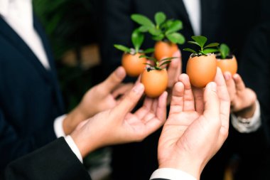 Yumurta kabuğunda filizlenen bir grup iş adamı tarafından ormanların yeniden ağaçlandırılmasına yapılan çevre dostu yatırım CO2 azaltımını ve doğal korumayı teşvik ederek sürdürülebilir bir gelecekle Dünya 'yı kurtardı. Antika