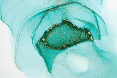 Mermer mürekkep soyut sanatının orijinal resmi. Örnek bir orjinal tablodan yüksek çözünürlüklü fotoğraf. Karargah kağıt dokusuna pürüzsüz mermer desen oluşturmak için soyut resim yapıldı.