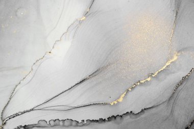 Mermer mürekkep soyut sanatının orijinal resmi. Örnek bir orjinal tablodan yüksek çözünürlüklü fotoğraf. Karargah kağıt dokusuna pürüzsüz mermer desen oluşturmak için soyut resim yapıldı.