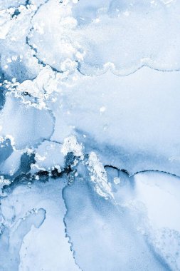 Mermer mürekkep soyut sanatının orijinal resmi. Örnek bir orjinal tablodan yüksek çözünürlüklü fotoğraf. Karargah kağıt dokusuna pürüzsüz mermer desen oluşturmak için soyut resim yapıldı.