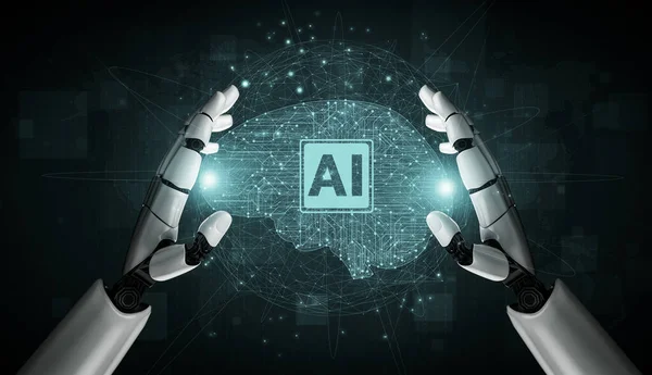 Rendre Intelligence Artificielle Recherche Développement Robots Cyborgs Pour Avenir Des — Photo