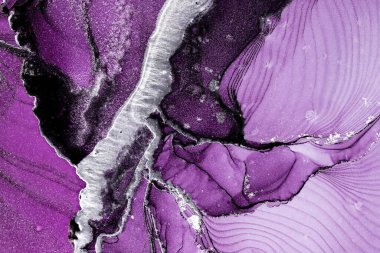 Mermer mürekkep soyut sanatının orijinal resmi. Örnek bir orjinal tablodan yüksek çözünürlüklü fotoğraf. Karargah kağıt dokusuna pürüzsüz mermer desen oluşturmak için soyut resim yapıldı.