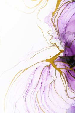 Marble ink abstract art from meticulous original painting abstract background . Painting was painted on high quality paper texture to create smooth marble background pattern of ombre alcohol ink .