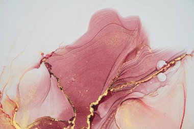 Mermer mürekkep soyut sanatının orijinal resmi. Örnek bir orjinal tablodan yüksek çözünürlüklü fotoğraf. Karargah kağıt dokusuna pürüzsüz mermer desen oluşturmak için soyut resim yapıldı.