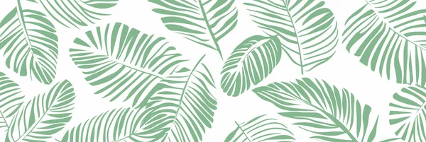 Luxo Verde Natureza Vetor Fundo Branco Padrão Floral Artes Linha —  Vetores de Stock