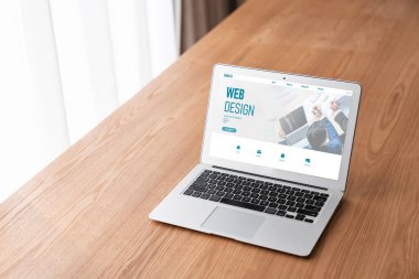 Web sitesi tasarım yazılımı çevrimiçi perakende ticaret ve e-ticaret için model şablonu sağlar