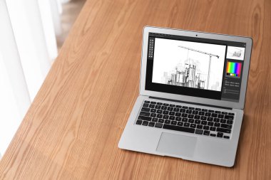 Mimari iş ve profesyonel tasarımcı için mimari tasarım modem yazılım uygulaması