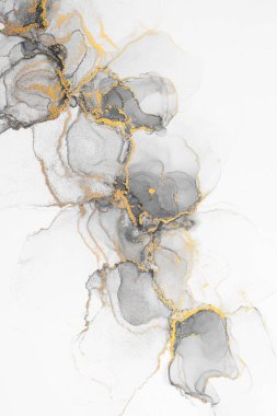 Marble ink abstract art from meticulous original painting abstract background . Painting was painted on high quality paper texture to create smooth marble background pattern of ombre alcohol ink .