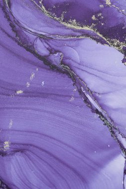 Mermer mürekkep soyut sanatının orijinal resmi. Örnek bir orjinal tablodan yüksek çözünürlüklü fotoğraf. Karargah kağıt dokusuna pürüzsüz mermer desen oluşturmak için soyut resim yapıldı.