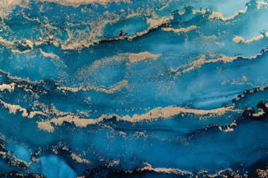 Marble ink abstract art from meticulous original painting abstract background . Painting was painted on high quality paper texture to create smooth marble background pattern of ombre alcohol ink .