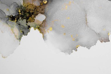 Mermer mürekkep soyut sanatının orijinal resmi. Örnek bir orjinal tablodan yüksek çözünürlüklü fotoğraf. Karargah kağıt dokusuna pürüzsüz mermer desen oluşturmak için soyut resim yapıldı.