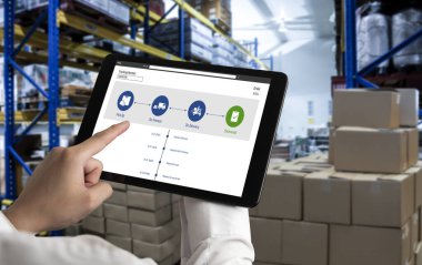 Ürün nakliyesi ve teslimatı için e-ticaret ve mod çevrimiçi iş izleme sistemi